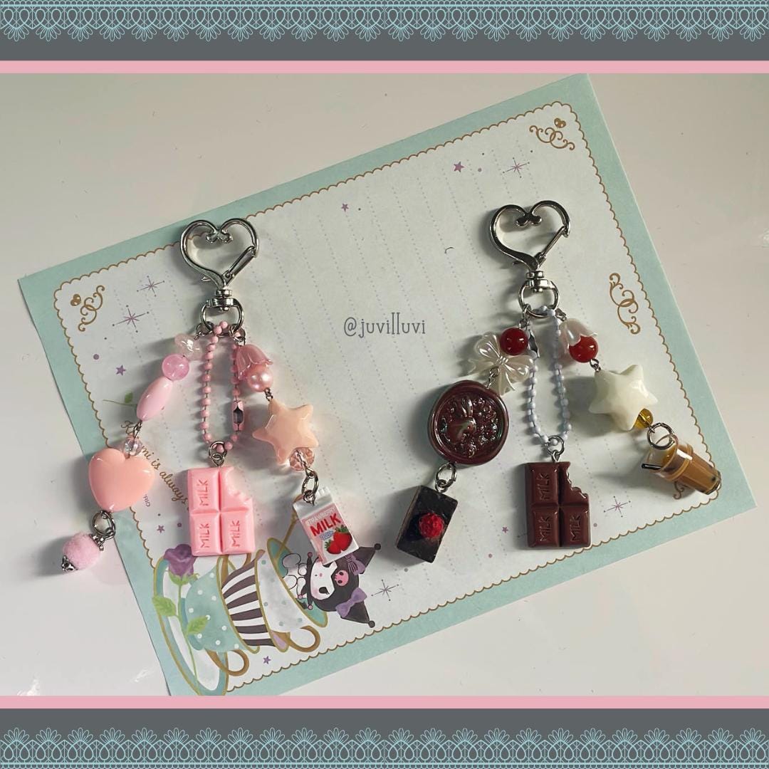 Key Chain Choco Chocolate Set Keychains ୨୧ - Etsy