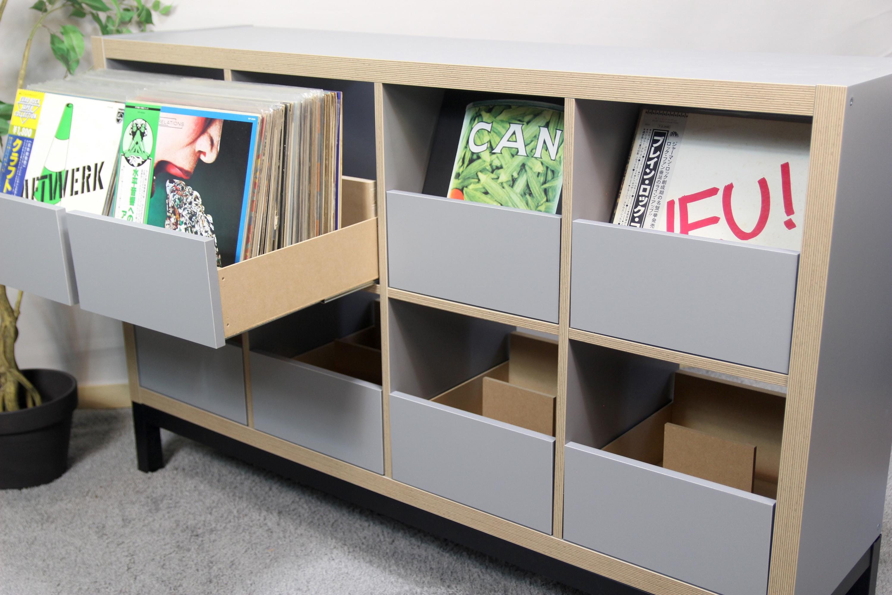Vinyl Record Storage Drawers For IKEA Kallax LP Cabinet Hack vinyl-record-storage-drawers-for-ikea-kallax-lp-cabinet-hack