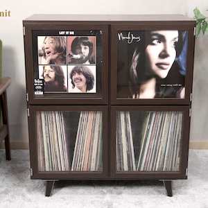 Art Vinyl Records Storage | 33rpm LP Album Art Box | Single Holder Display Unit