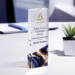 Premio personalizado, trofeo corporativo, placa de premio para empleados personalizada
