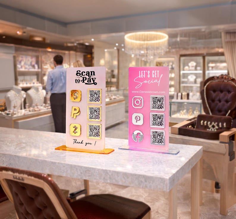 QR code sign
Social Media sign
Business Signage
Beautician Sign
Connect with us
mini sign
payment sign
acrylic sign
scan to pay sign
qr code aufsteller
tip sign
social media plaque
qr code stand