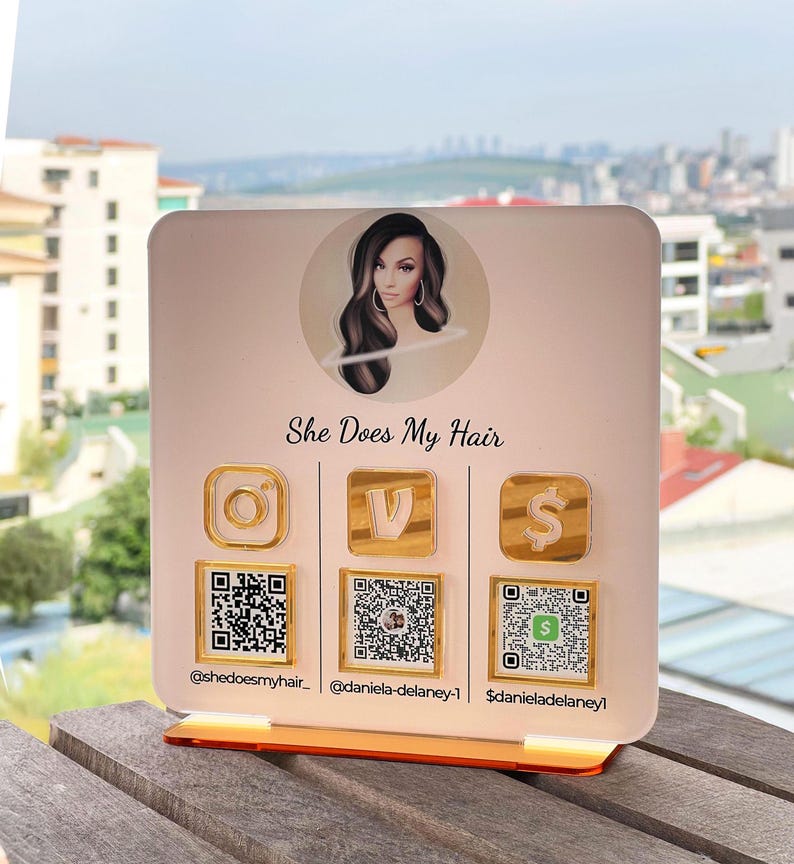 QR code sign
Social Media sign
Business Signage
Beautician Sign
Connect with us
mini sign
payment sign
acrylic sign
scan to pay sign
qr code aufsteller
tip sign
social media plaque
qr code stand