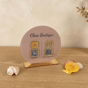 QR code sign
Social Media sign
Business Signage
Beautician Sign
Connect with us
mini sign
payment sign
acrylic sign
scan to pay sign
qr code aufsteller
tip sign
social media plaque
qr code stand