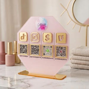 QR code sign
Social Media sign
Business Signage
Beautician Sign
Connect with us
mini sign
payment sign
acrylic sign
scan to pay sign
qr code aufsteller
tip sign
social media plaque
qr code stand