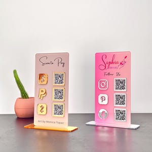 QR code sign
Social Media sign
Business Signage
Beautician Sign
Connect with us
mini sign
payment sign
acrylic sign
scan to pay sign
qr code aufsteller
tip sign
social media plaque
qr code stand