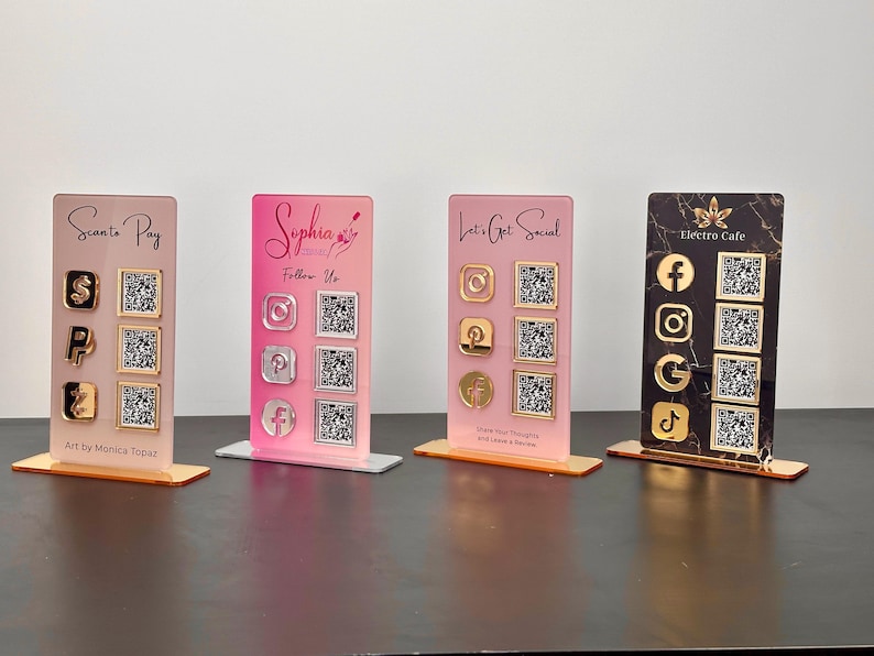 QR code sign
Social Media sign
Business Signage
Beautician Sign
Connect with us
mini sign
payment sign
acrylic sign
scan to pay sign
qr code aufsteller
tip sign
social media plaque
qr code stand