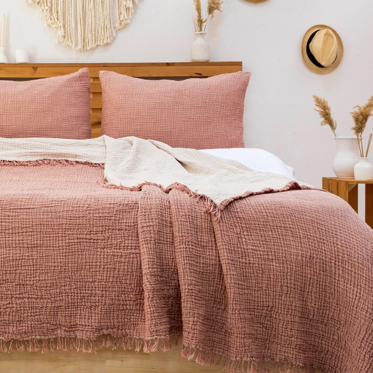 Organic Cotton Muslin Bedspread