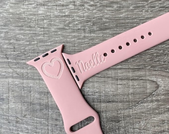 Personalisierte Beschriftung Silikonarmband für Apple Watch: Individuell Handschrift