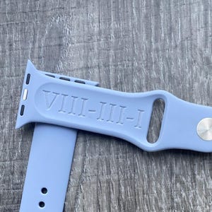 Nos polices de caractères ou votre message manuscrit Inscription personnalisée Bracelet Apple Watch Cadeau parfait pour les fêtes Cadeau pour elle Cadeau pour lui Cadeau de Noël