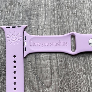 Nos polices de caractères ou votre message manuscrit Inscription personnalisée Bracelet Apple Watch Cadeau parfait pour les fêtes Cadeau pour elle Cadeau pour lui Cadeau de Noël