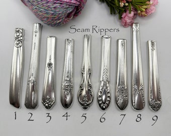 Seam Ripper Vintage Silverplate Handmade Custom Ergonomic Sewing Quilting Crafting Tool Notions Mother's Day Gift