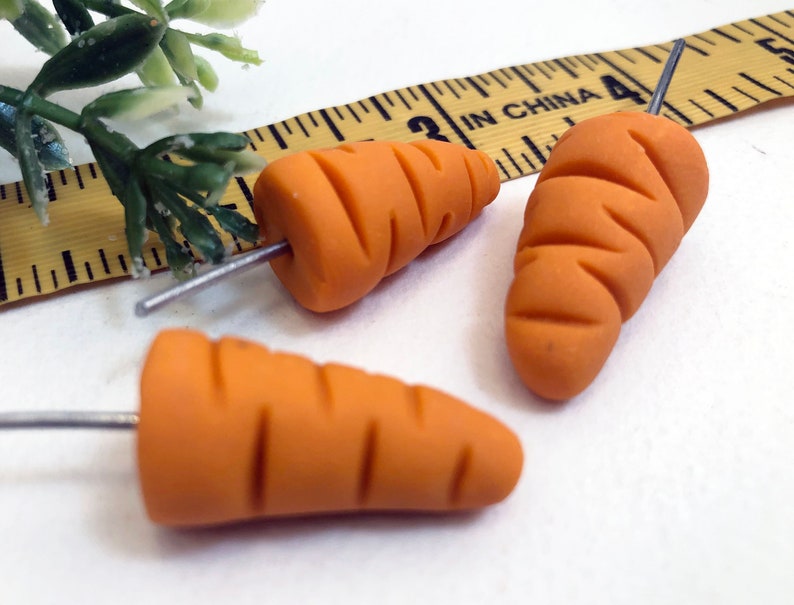 THREE Snowmen Snowman Nose Noses 1 Inch Craft Supplies Etsy