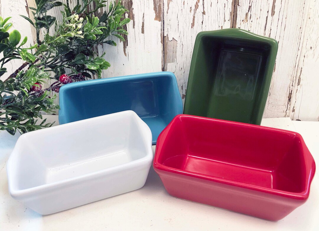 ONE 1 Ceramic Mini Loaf Pan Baking Crafting Sweet Bread Oven Microwave