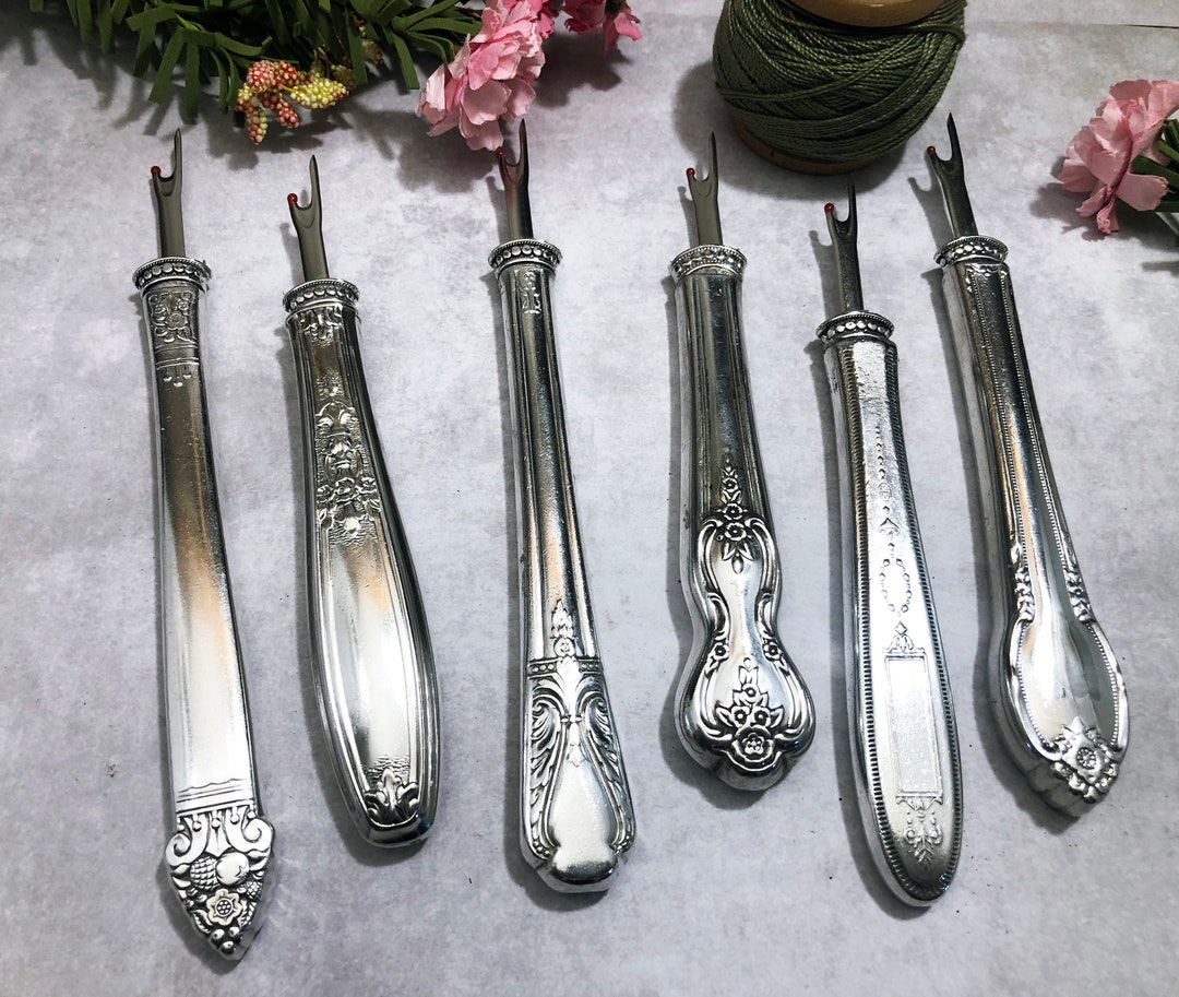 Vintage Silverplate Flatware Seam Ripper Rippers Repurposed Etsy