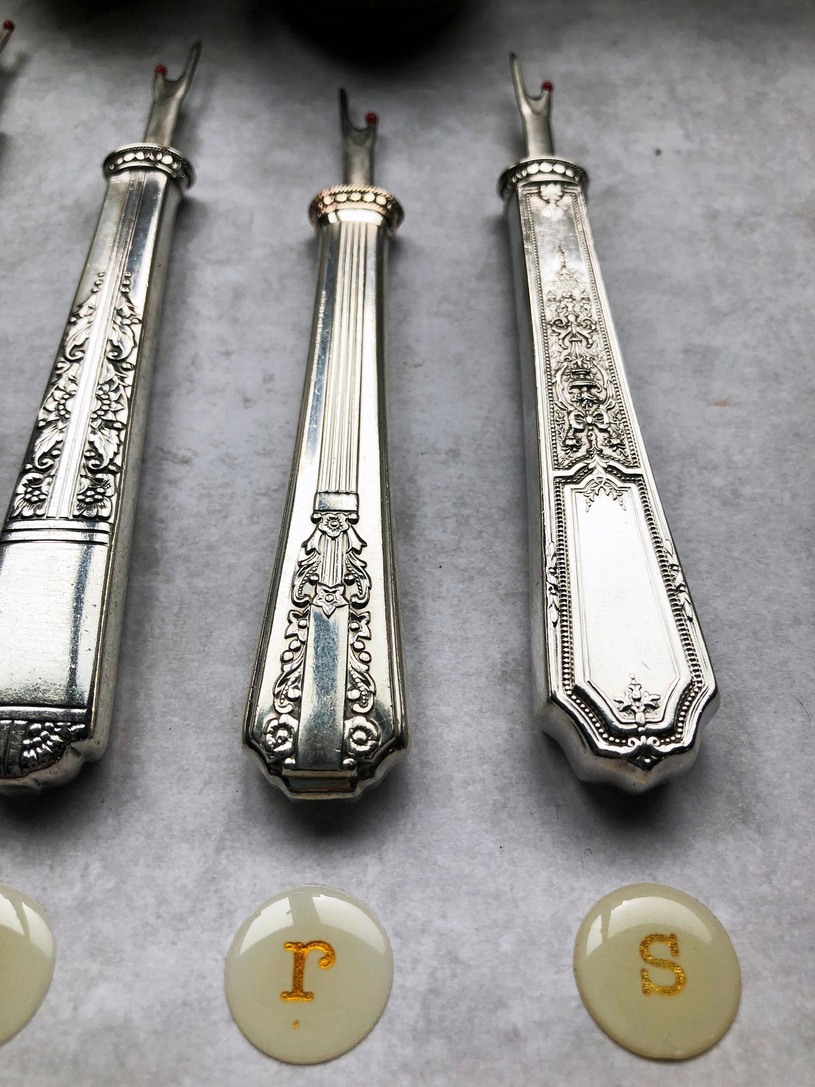 Antique Silverplate Seam Ripper Sewing Quilting Notion Tool Etsy