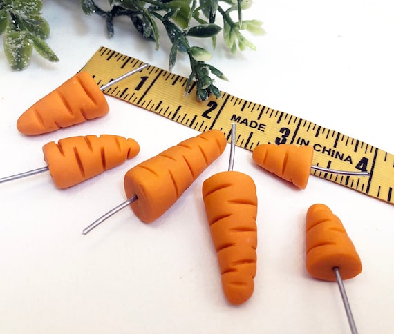 SIX Variety Size Snowman Carrot Nose Noses Wire - DIY Craft Supplies Kit Pattern Snowmen Nose Christmas Ornament Primitive Country Prim