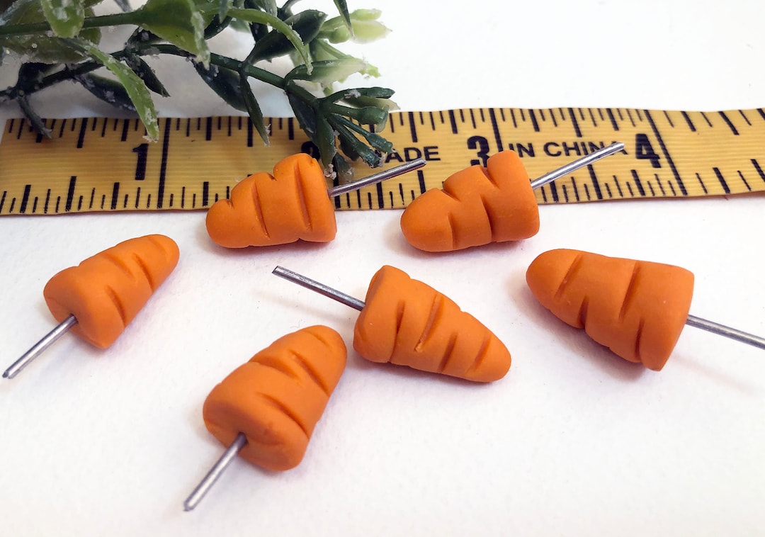 Small Snowman Carrot Noses With Wire DIY Craft Supplies Kit Pattern