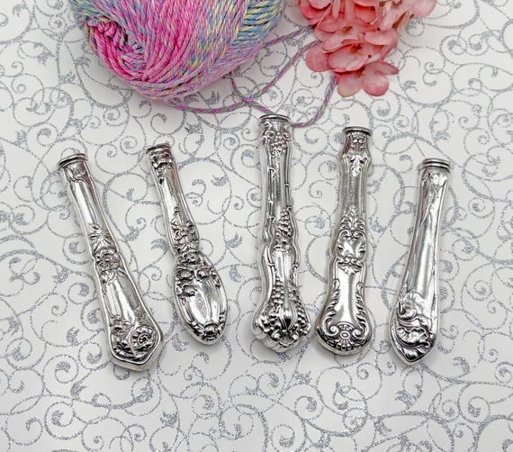 Crochet Hook Hooks Fancy Silverplate Patterns Handles