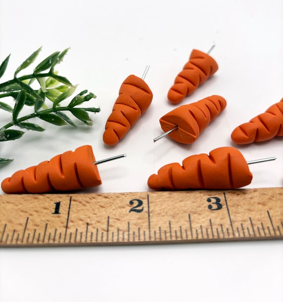 Snowman Carrot Noses: Polymer Clay DIY Craft Supplies - Made in USA