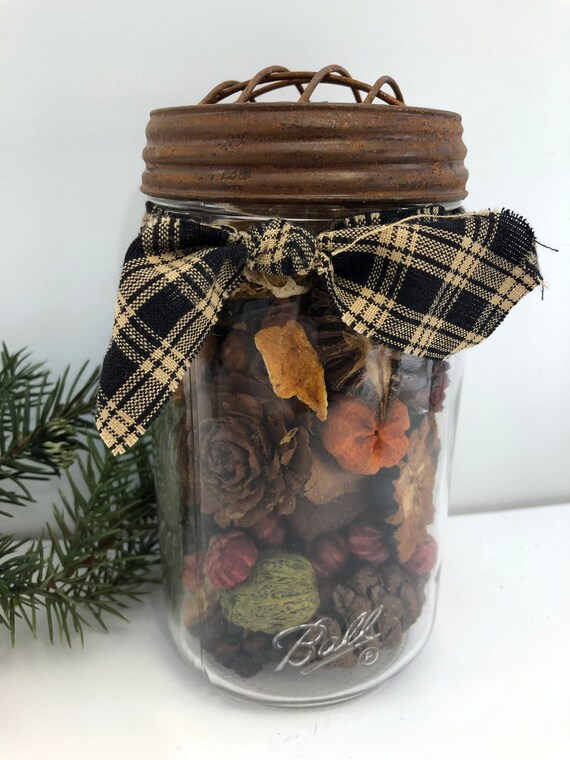 Highly Scented Cottage Potpourri Quart Mason Jar Charming Etsy