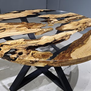 Custom Order Dining Table,Olive Tree Epoxy Dining Table,Epoxy Resin Round Table,Kitchen Dining Table, Office Epoxy Table,Wooden Epoxy Table