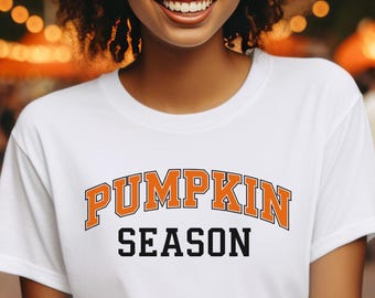 Pumpkin Season T-Shirt, Fall Graphic Tee, Autumn Pumpkin Shirt, Cozy Fall Outfit, Cute Halloween Shirt, Thanksgiving Pumpkin Tee