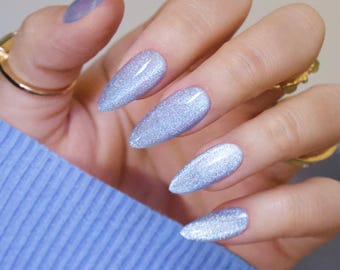 15ml Cat Eye Silver Wide Glare Snowlight UV Gel Polish