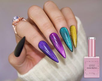 15ml Iridescence Cat Eye Gel Colorful Chameleonic Gel Polish