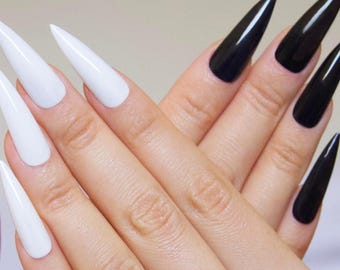 15ml Pure Black and White Nail Gel Polish