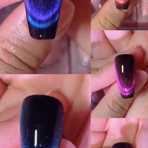 15ml 虹色キャットアイジェルネイルポリッシュ：カラーシフト、マグネティックカメレオン 画像 5