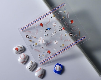 Baseball Nail Art Stickers – MLB Inspired Designs