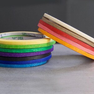 thumbnail image 2 of Masking Tape Upholstery Tape Nail Art Tips Guide Tapes: 18Rolls Nail 2 of 9
