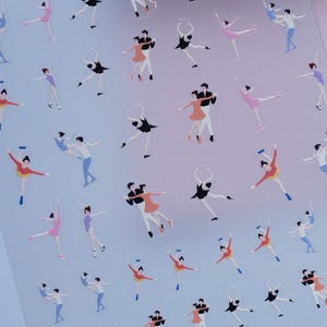 Figure Skating Ballet Nail Stickers • Dancer Nail Art Decals (1 Sheet)