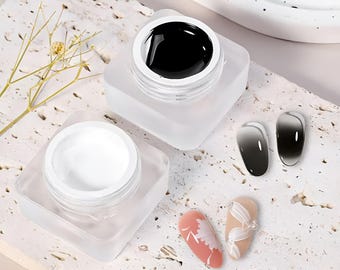 Gel UV per vernice nera e bianca da 8 ml