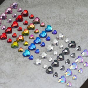 10 pcs 3D Heart Shaped Nail Charms Nail art Jewelry Accessories Decal
