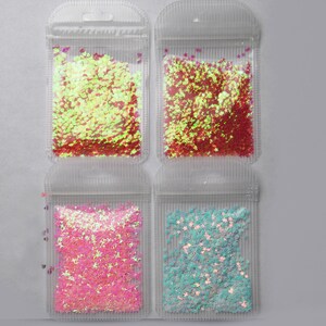3g Mini Star Glitter Nagelflarn 3D DIY laserpaljetter