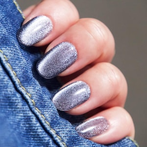 15ml Black & Green Cat Eye Silver Snowlight UV Gel
