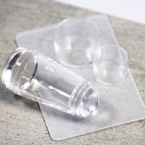 Clear Jelly Nail Stamper with Scraper: DIY Print Transfer Tool