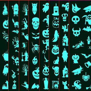 Halloween Glow in the dark Nail Sticker
