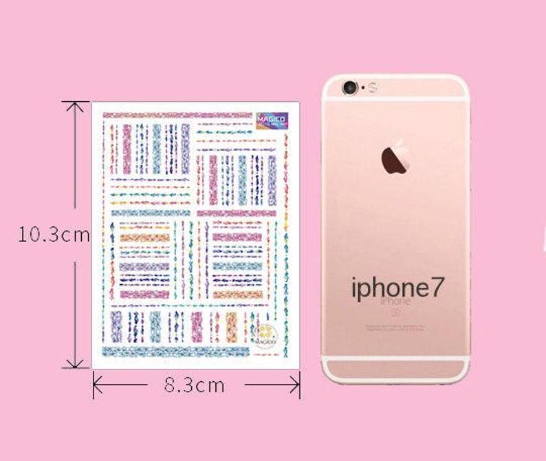 Fruity Pencil Sketch Nail Art Sticker/ DIY Tips Guides Transfer Stickers/Mixed Fruit peel off Sticker/Hand drawing manicure stencil