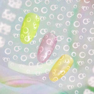 Bubbles nail sticker Heart Round Bubble Summer Nails image 9