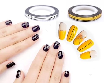 Nail Art Striping Tape: 1mm DIY Decoration Sticker (2 Rolls)