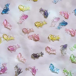 20pcs Polar light Translucent Fish Nail Art Studs