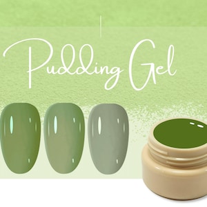 5 g de gel UV sólido para decoración de uñas, pudín de matcha verde, gel UV cremoso para manicura y pedicura, esmalte de uñas fresco para verano