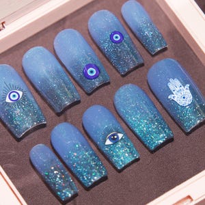 Evil eye nail sticker