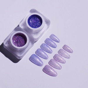 5g Pink Purple Glitter Nail UV Gel