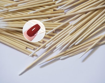 100pcs Pointed Cotton Swabs: Makeup & Nail Polish Clean Up