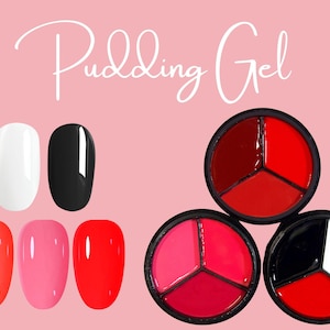 15ml Red Black White Solid Jelly UV Gel Nail Art