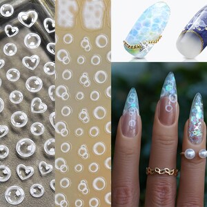 Bubbles nail sticker/ Ultra Thin 3D Globule Bubble Nail Art Stickers Self Adhesive Decals/ Manicure Pedicure supply