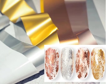 100 cm metallic transferpapier folie nail art sticker sticker